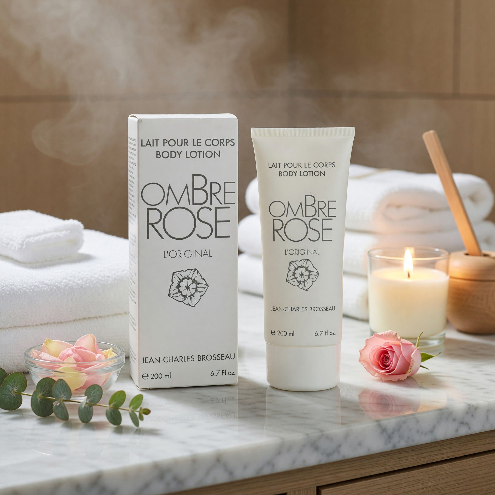 Ombre Rose by Jean-Charles Brosseau, 6.7 oz Body Lotion for Women