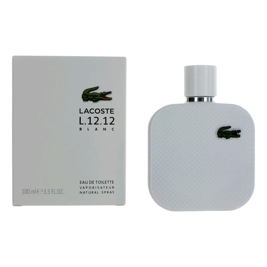 Lacoste L.12.12 White Blanc by Lacoste, 3.3 oz EDT Spray for Men