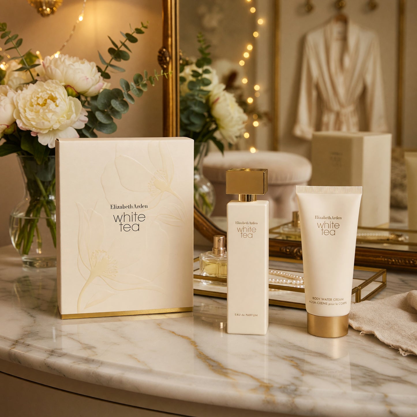 White Tea by Elizabeth Arden, 2 Piece Set for Women