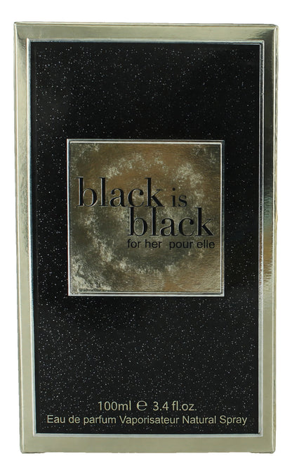 Black is Black for Her by NuParfums, 3.4 oz EDP Spray for Women