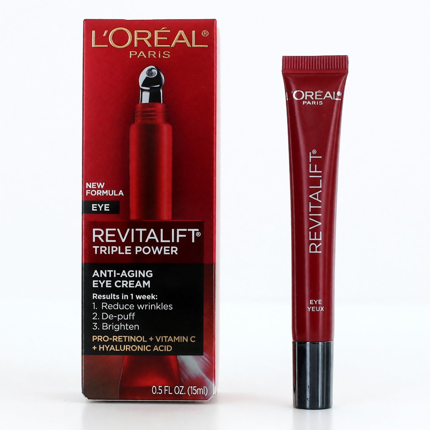 L'Oreal Revitalift Triple Power by L'Oreal, 0.5oz Anti-Aging Eye Cream