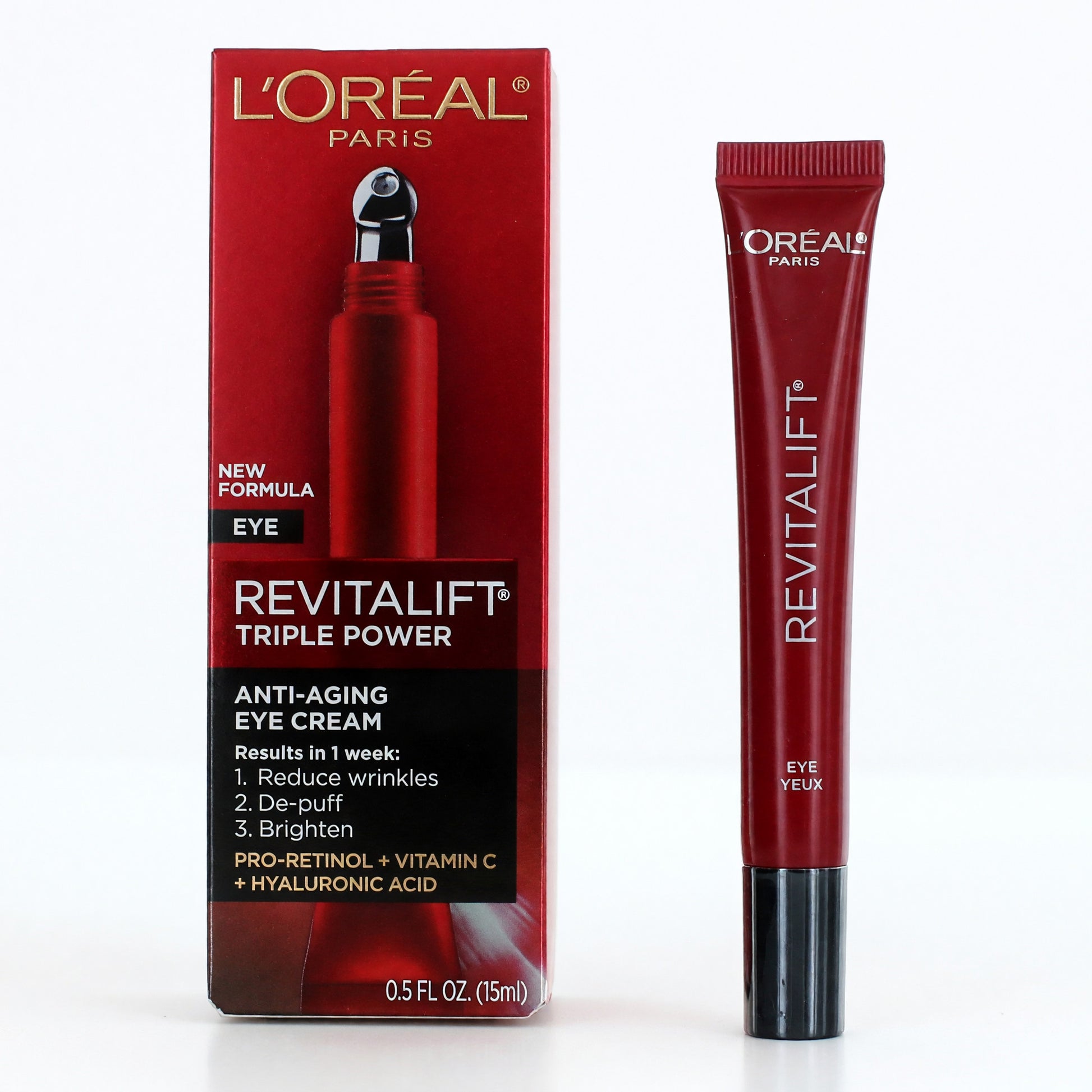 L'Oreal Revitalift Triple Power by L'Oreal, 0.5oz Anti-Aging Eye Cream
