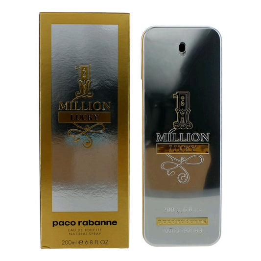 1 Million Lucky by Paco Rabanne, 6.7 oz EDT Spray for Men