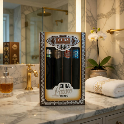 Cuba Latino by Cuba, 4 Piece Gift Set for Men