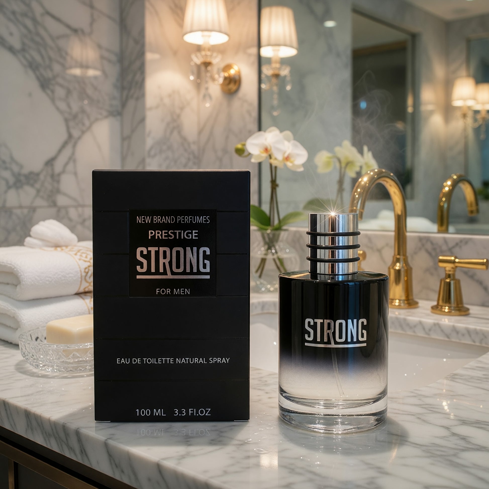 Strong by New Brand, 3.3 oz EDT Spray for Men