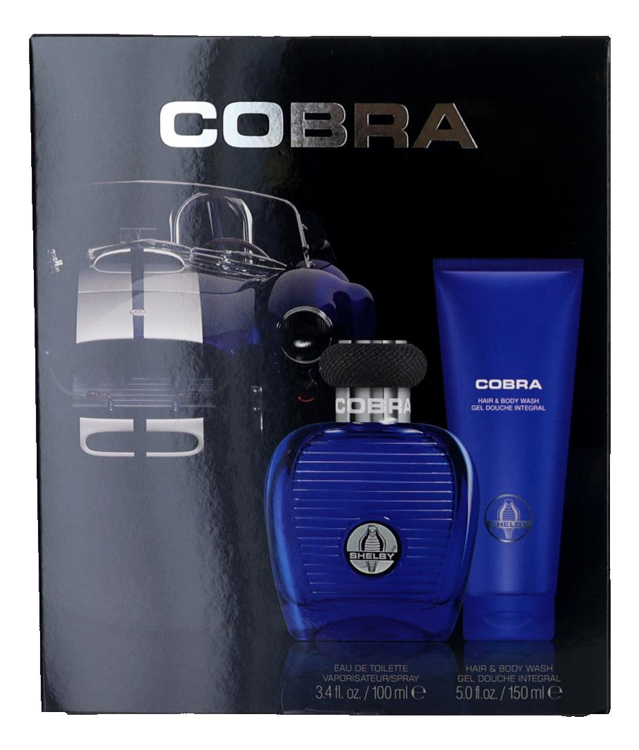 Cobra Blue by Carroll Shelby, 2 Piece Gift Set for Men