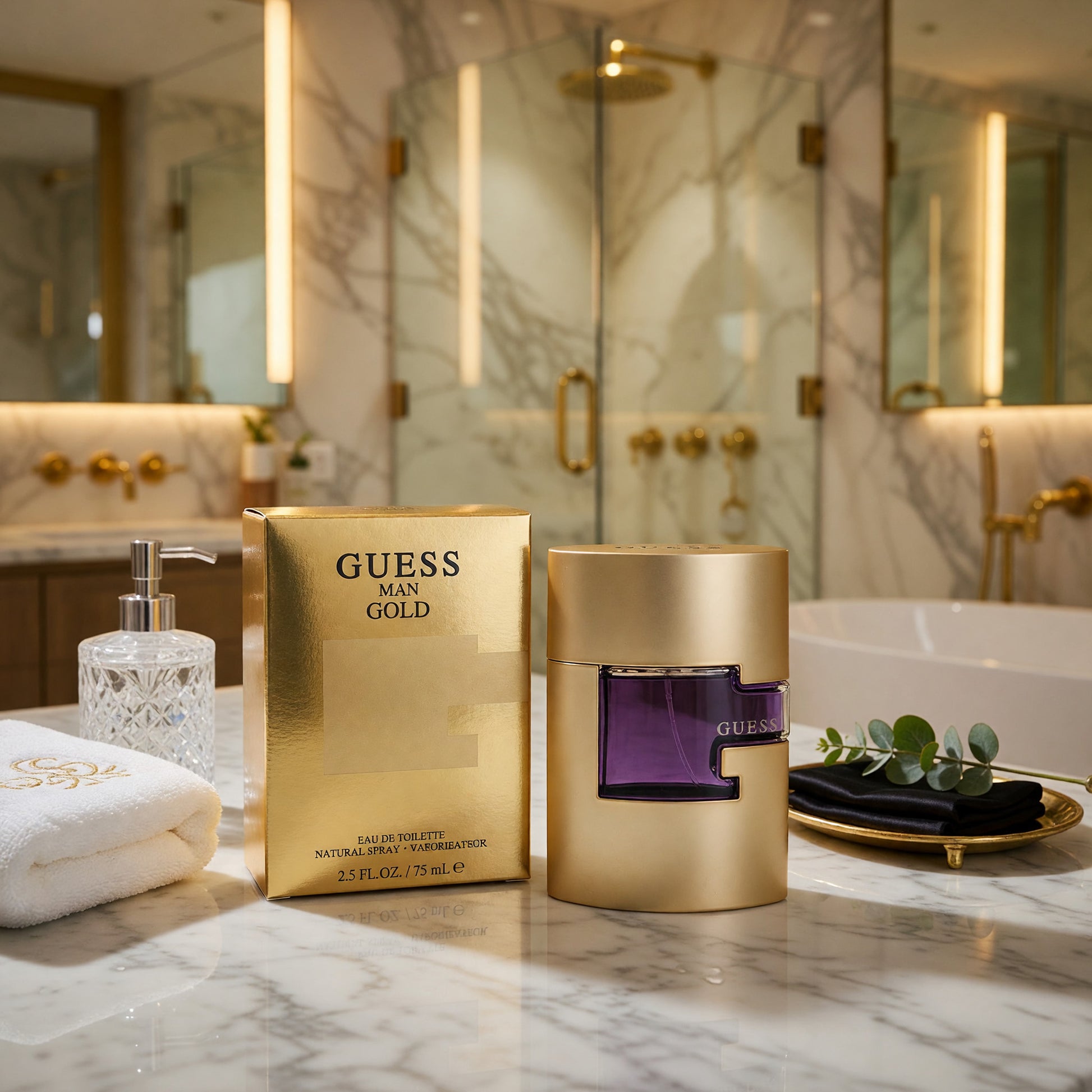 Guess Gold by Guess, 2.5 oz EDT Spray for Men