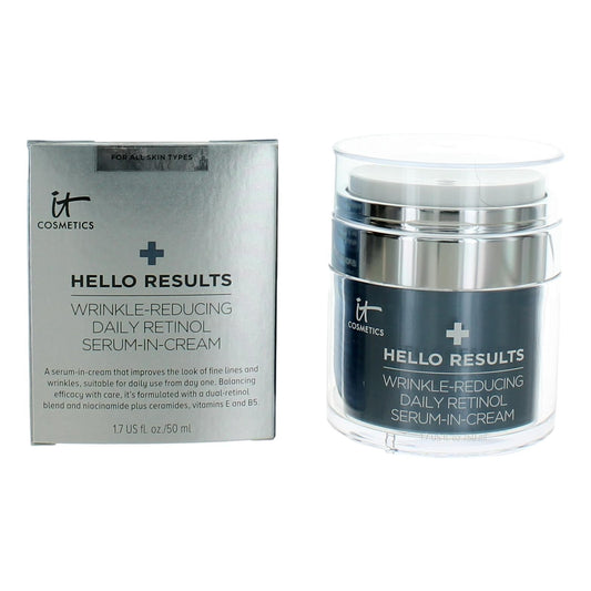 It Cosmetics Hello Results, 1.7oz Wrinkle Reducing Daily Retinol Serum in Cream