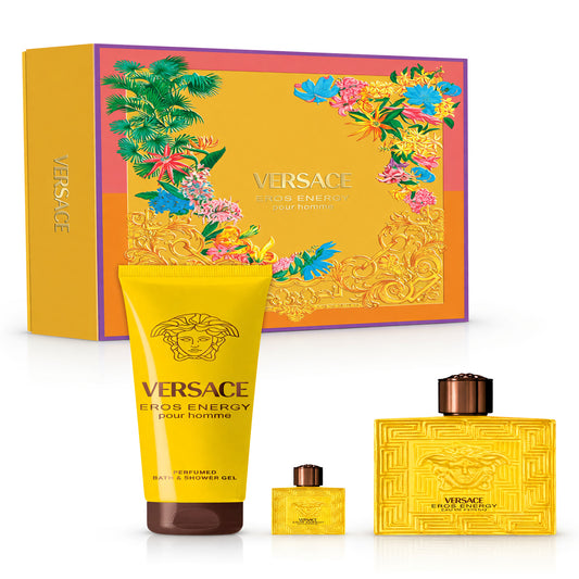 Eros Energy by Versace, 3 Piece Gift Set for Men
