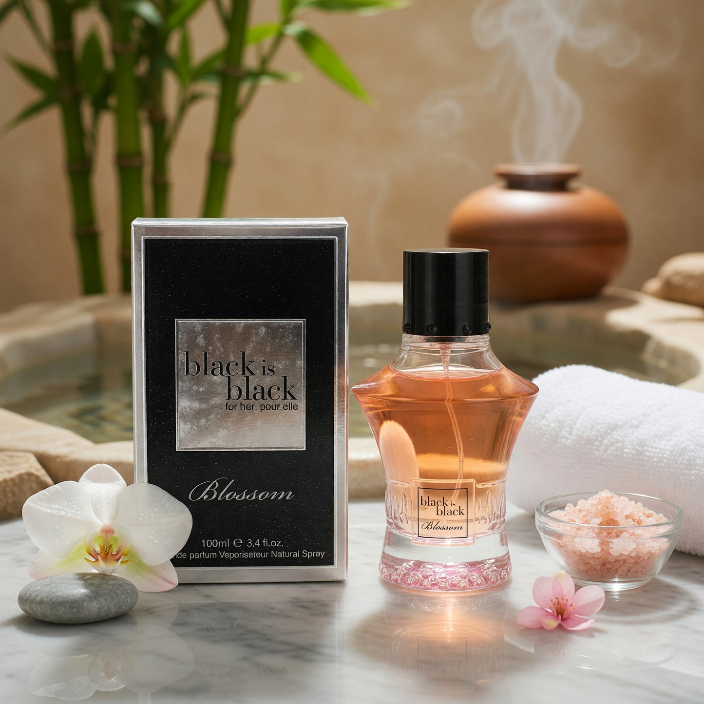 Black is Black Blossom by NuParfums, 3.4 oz EDP Spray for Women