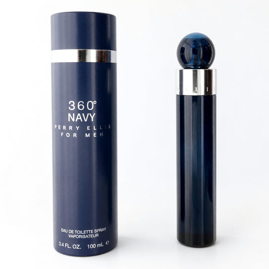 360 Navy By Perry Ellis, 3.4 oz EDT Spray For Men