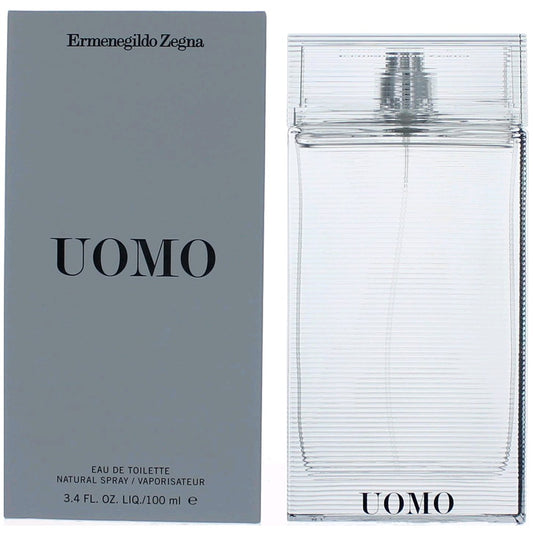 Zegna Uomo by Ermenegildo Zegna, 3.4 oz EDT Spray for Men