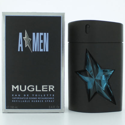 Angel by Thierry Mugler, (A*men) 3.4oz EDT Refillable Rubber Spray men