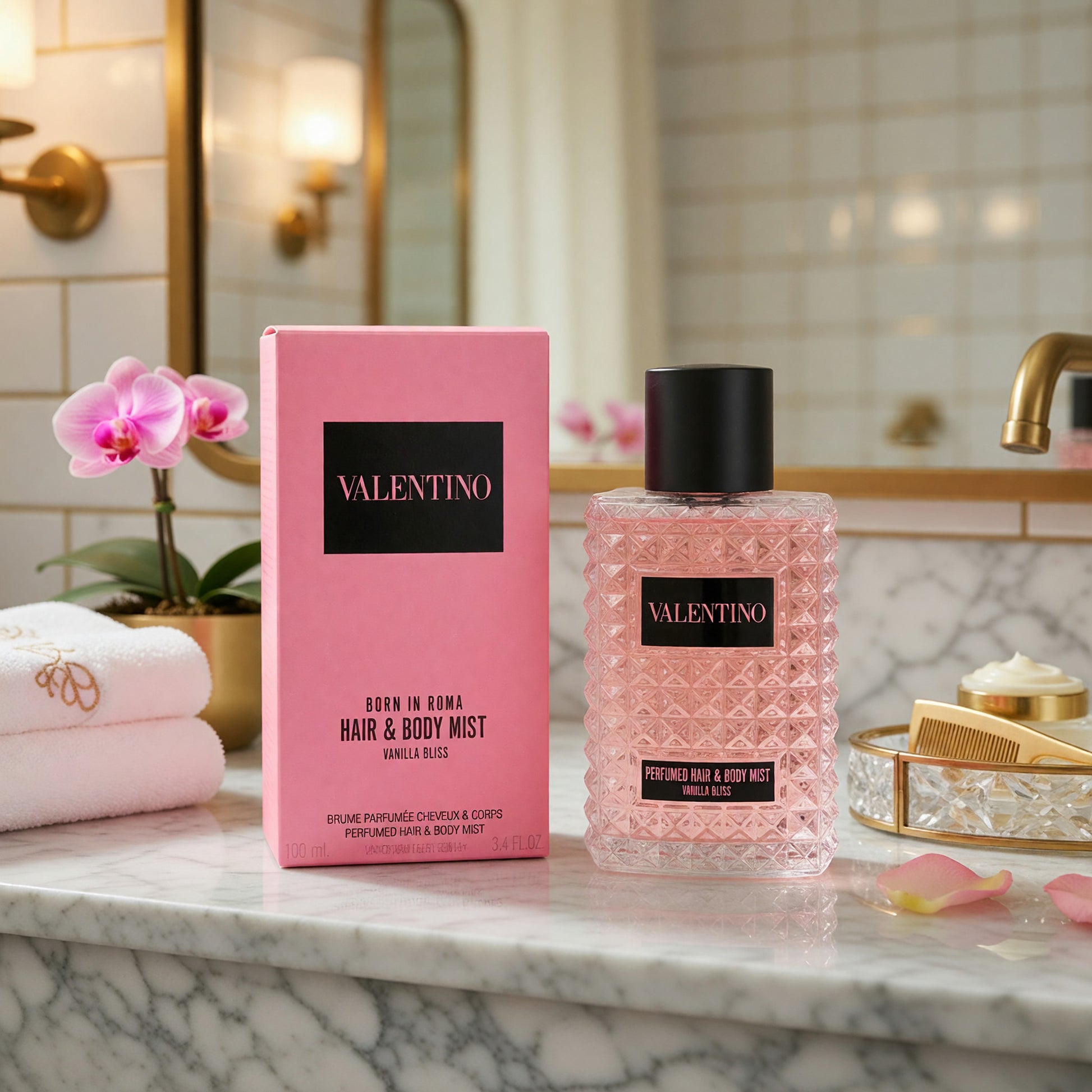 Valentino Born in Roma Vanilla Bliss by Valentino, 3.4oz Hair & Body Mist women