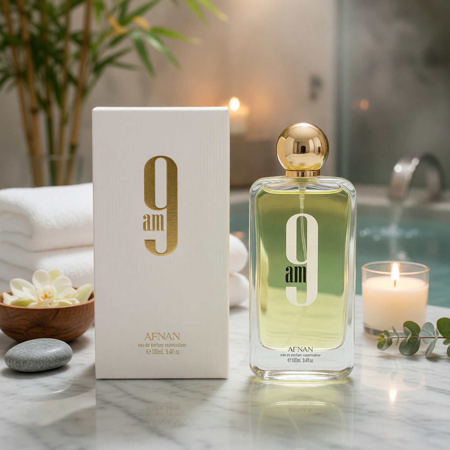 9 AM by Afnan, 3.4 oz EDP Spray for Men