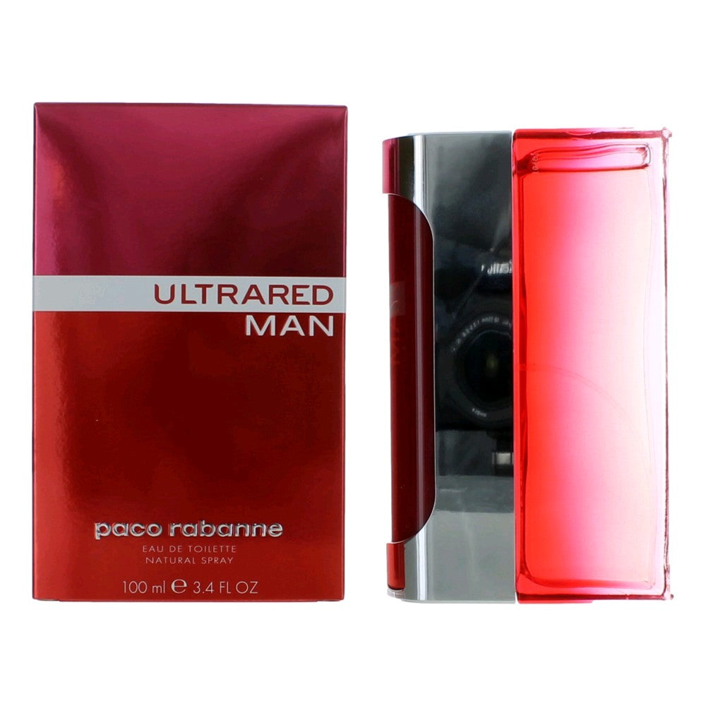 Ultrared by Paco Rabanne, 3.4 oz EDT Spray for Men