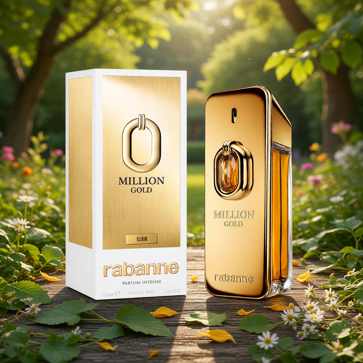 Million Gold Elixir by Paco Rabanne, 3.4 oz EDP Spray Intense for Men