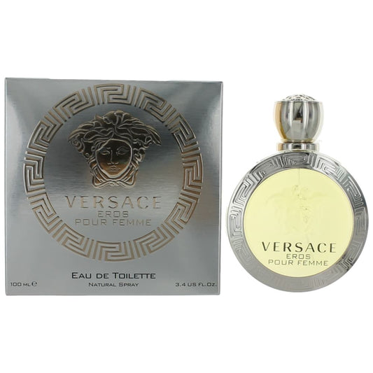 Eros Pour Femme by Versace, 3.4 oz EDT Spray for Women