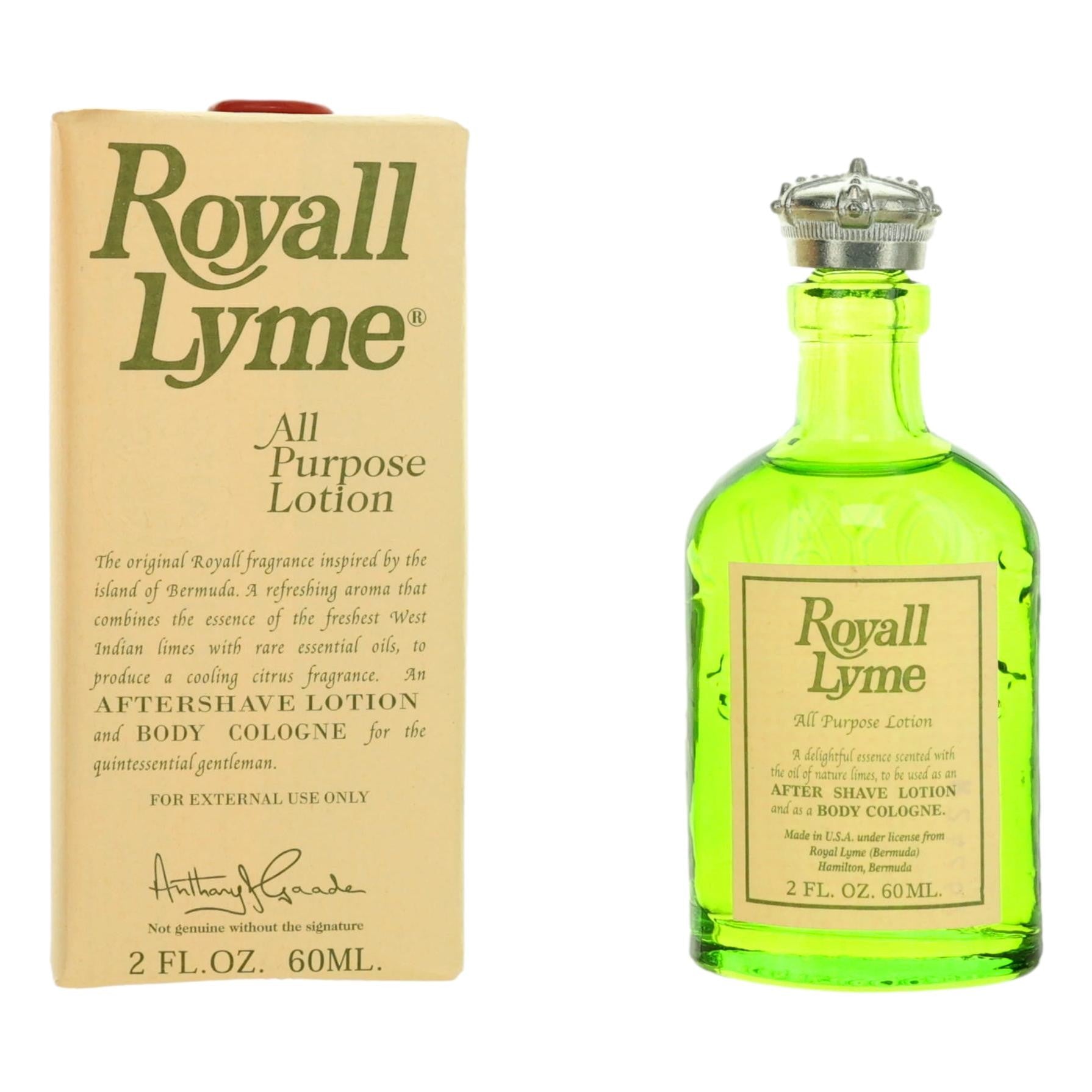 Royall Lyme by Royall Fragrances, 2 oz All Purpose Lotion for Men