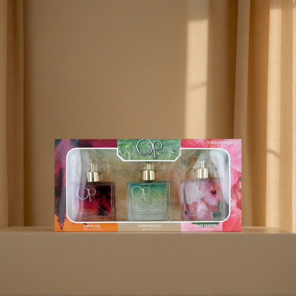 OP by Ocean Pacific, 3 Piece Fragrance Gift Collection for Women