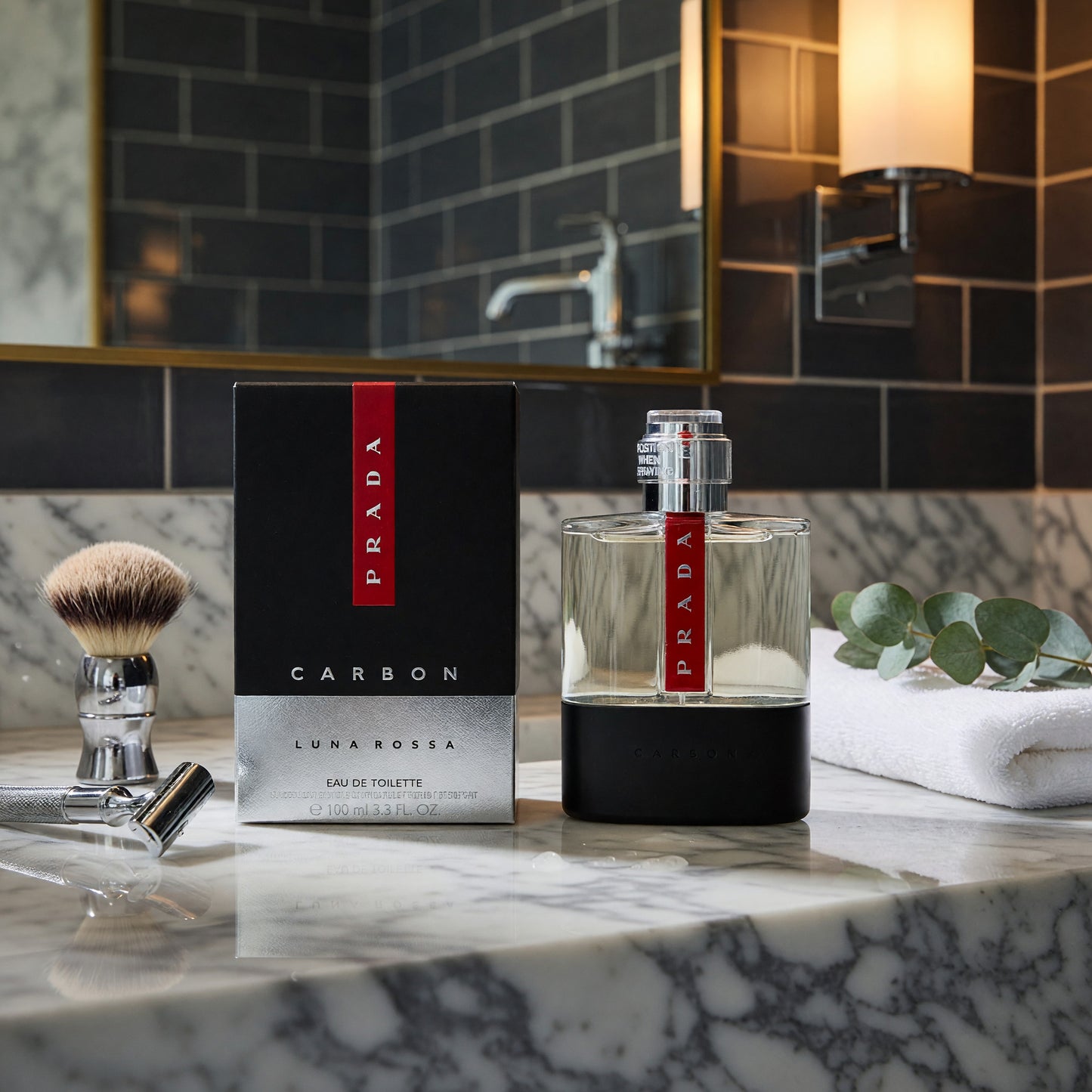 Prada Luna Rossa Carbon by Prada, 3.4 oz EDT Spray for Men