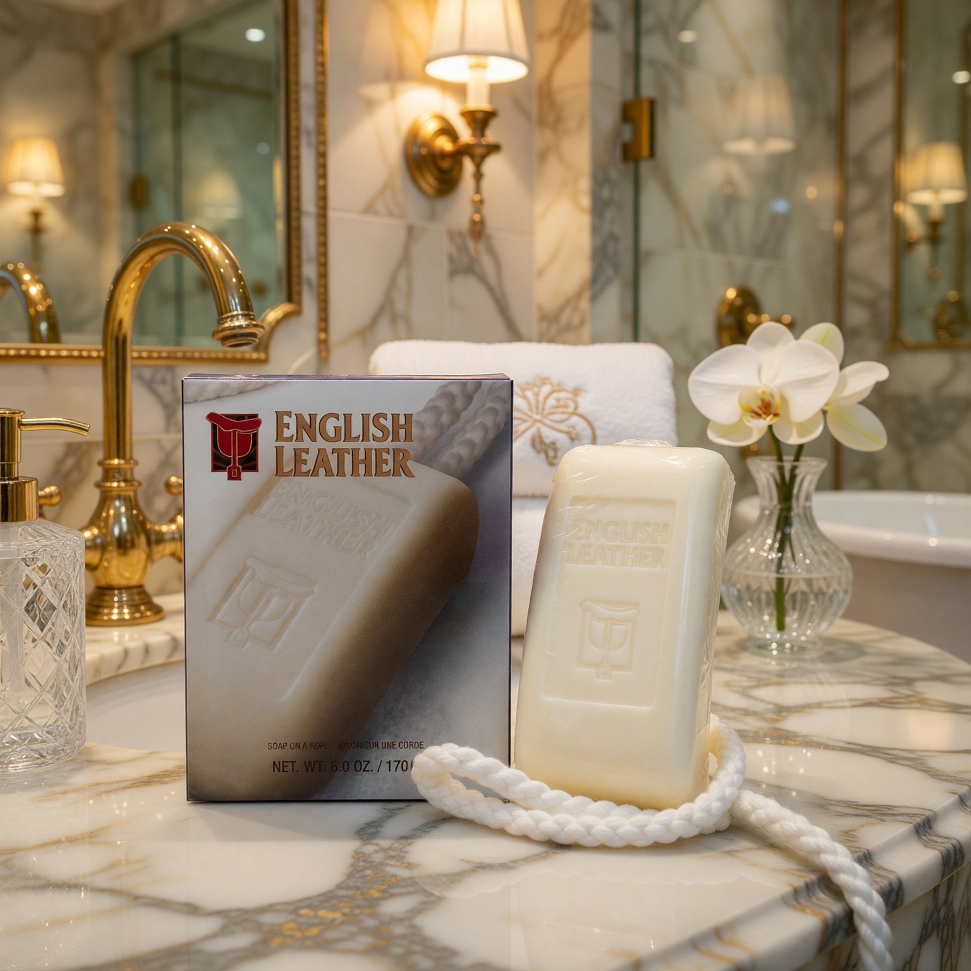 English Leather by Dana, 6 oz Soap on a Rope