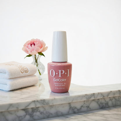 OPI Gel Nail Polish by OPI, 0.5 oz Gel Color - Barefoot in Barcelona - Barefoot in Barcelona