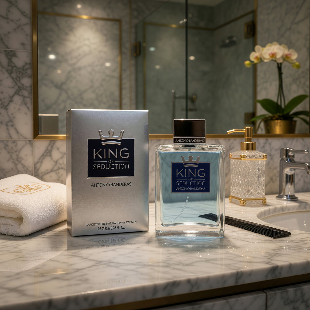 King of Seduction by Antonio Banderas, 6.7 oz EDT Spray for Men