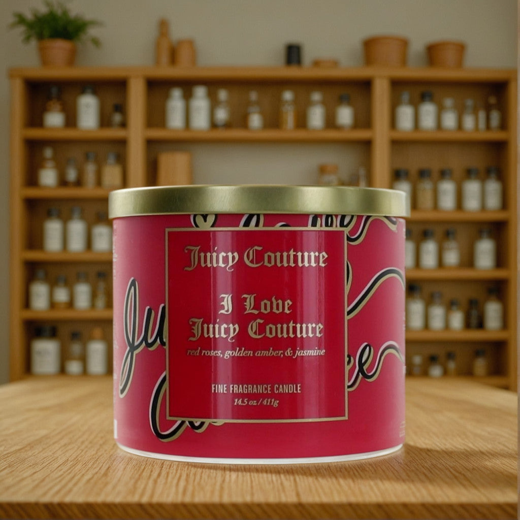 Juicy Couture 14.5oz Soy Wax Blend 3 Wick Candle - I Love Juicy Couture