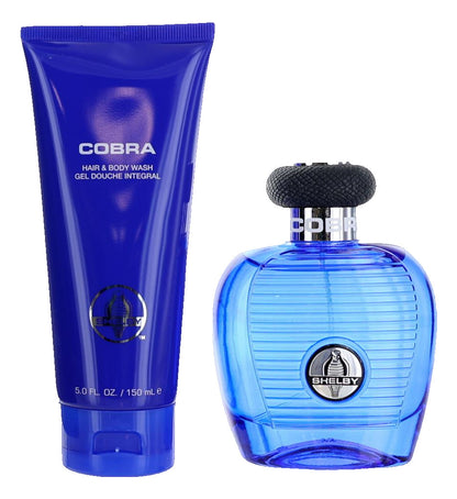 Cobra Blue by Carroll Shelby, 2 Piece Gift Set for Men