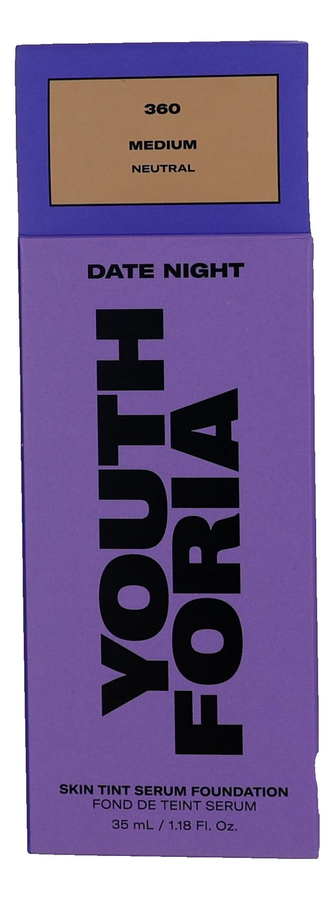 Date Night by Youthforia, 1.18oz Skin Tint Serum Foundation - 360 Medium - 360 Medium