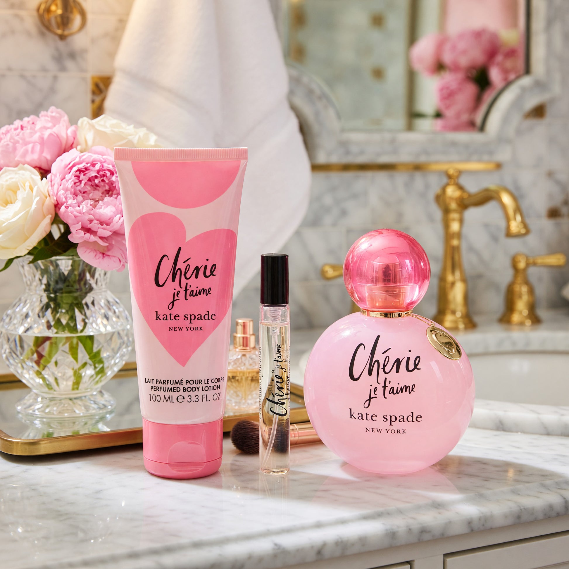 Cherie Je T'aime by Kate Spade, 3 Piece Gift Set for Women