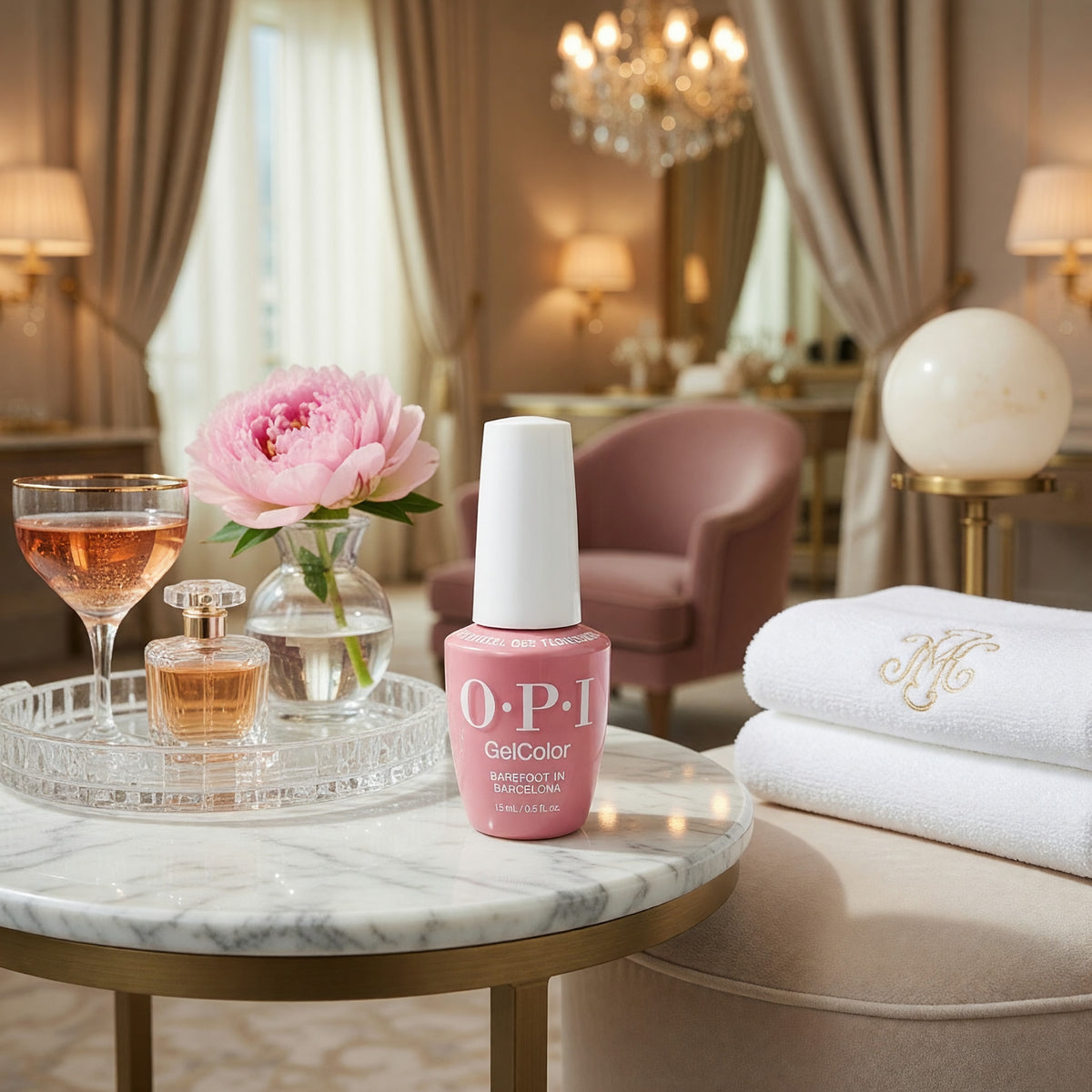 OPI Gel Nail Polish by OPI, 0.5 oz Gel Color - Barefoot in Barcelona - Barefoot in Barcelona