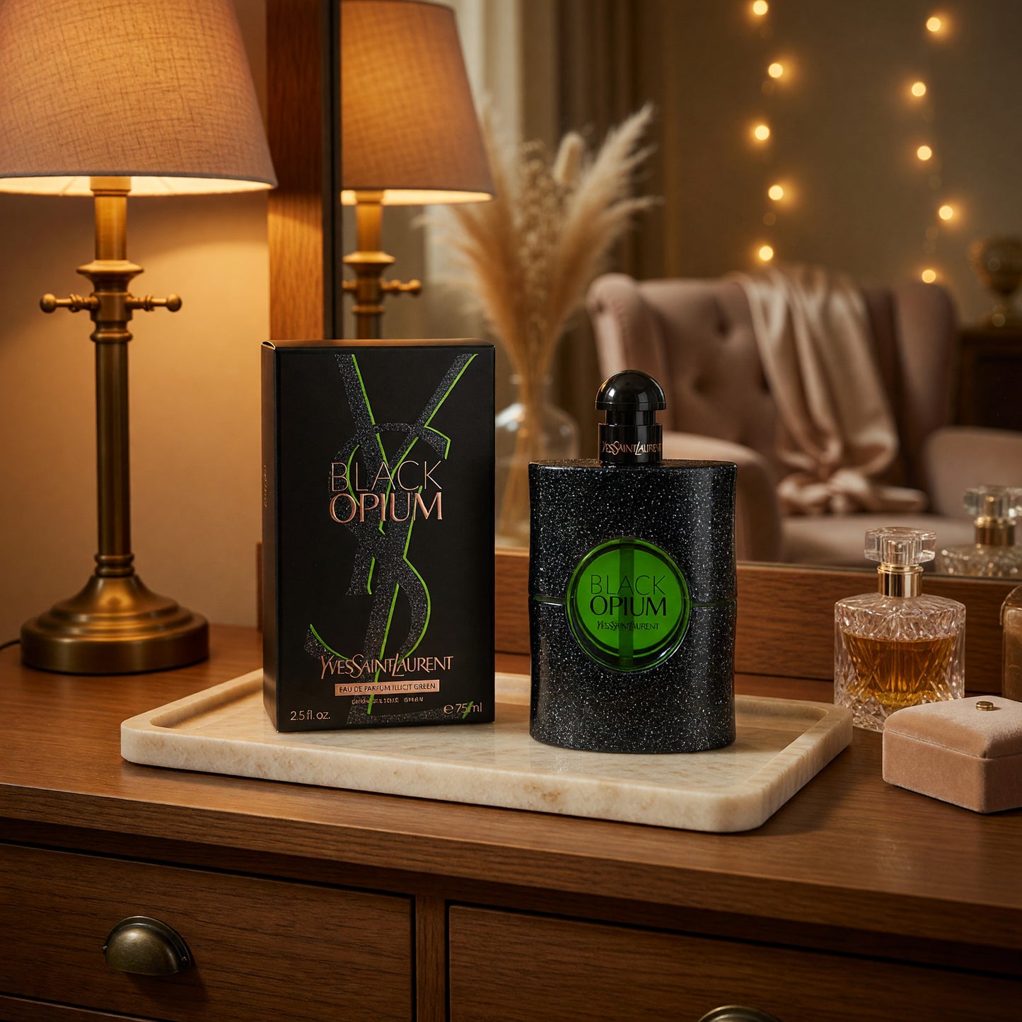 Black Opium Illicit Green by Yves Saint Laurent, 2.5 oz EDP for Women 