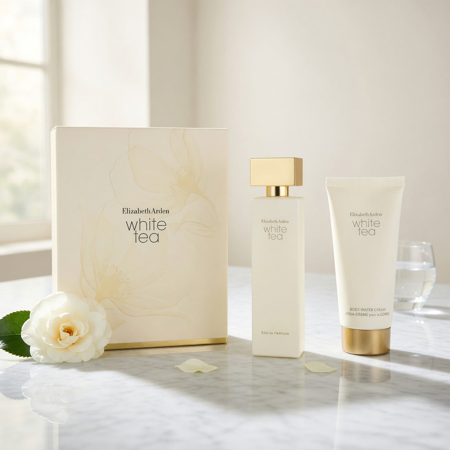 White Tea by Elizabeth Arden, 2 Piece Set for Women