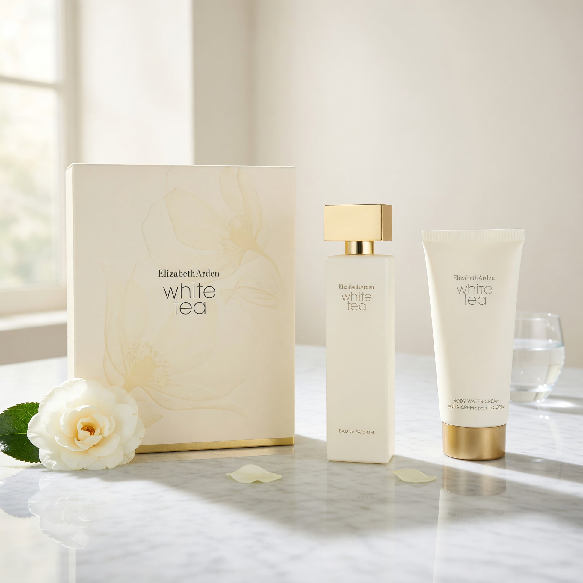 White Tea by Elizabeth Arden, 2 Piece Set for Women