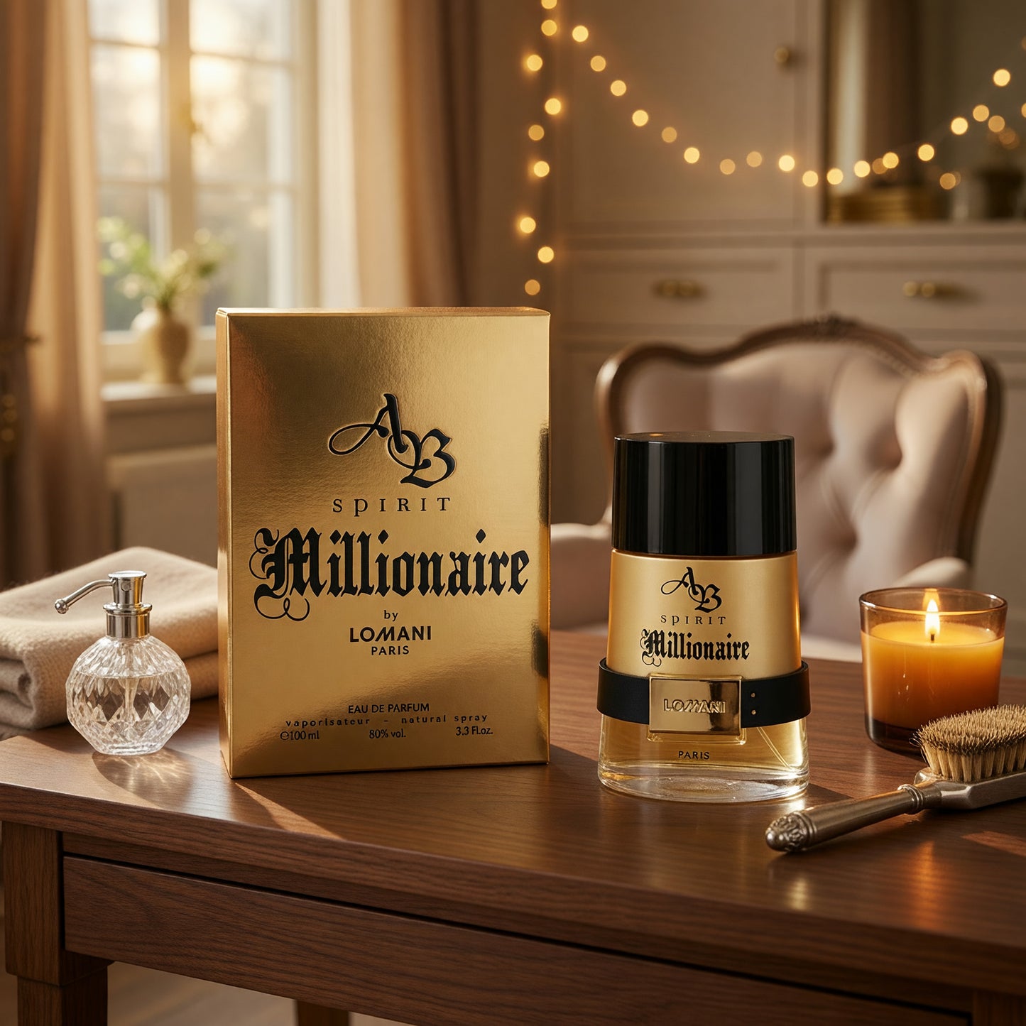 AB Spirit Millionaire by Lomani, 3.3 oz EDP Spray for Men