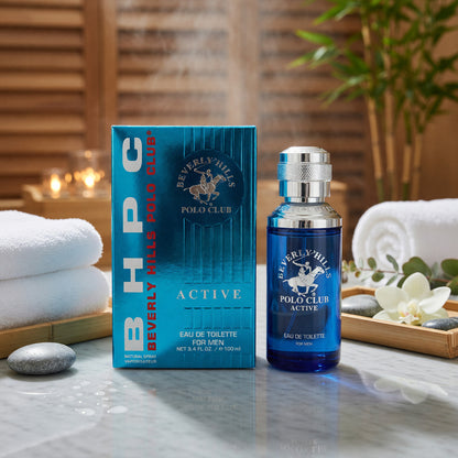 BHPC Active/Sport by Beverly Hills Polo Club, 3.4 oz EDT Spray for Men