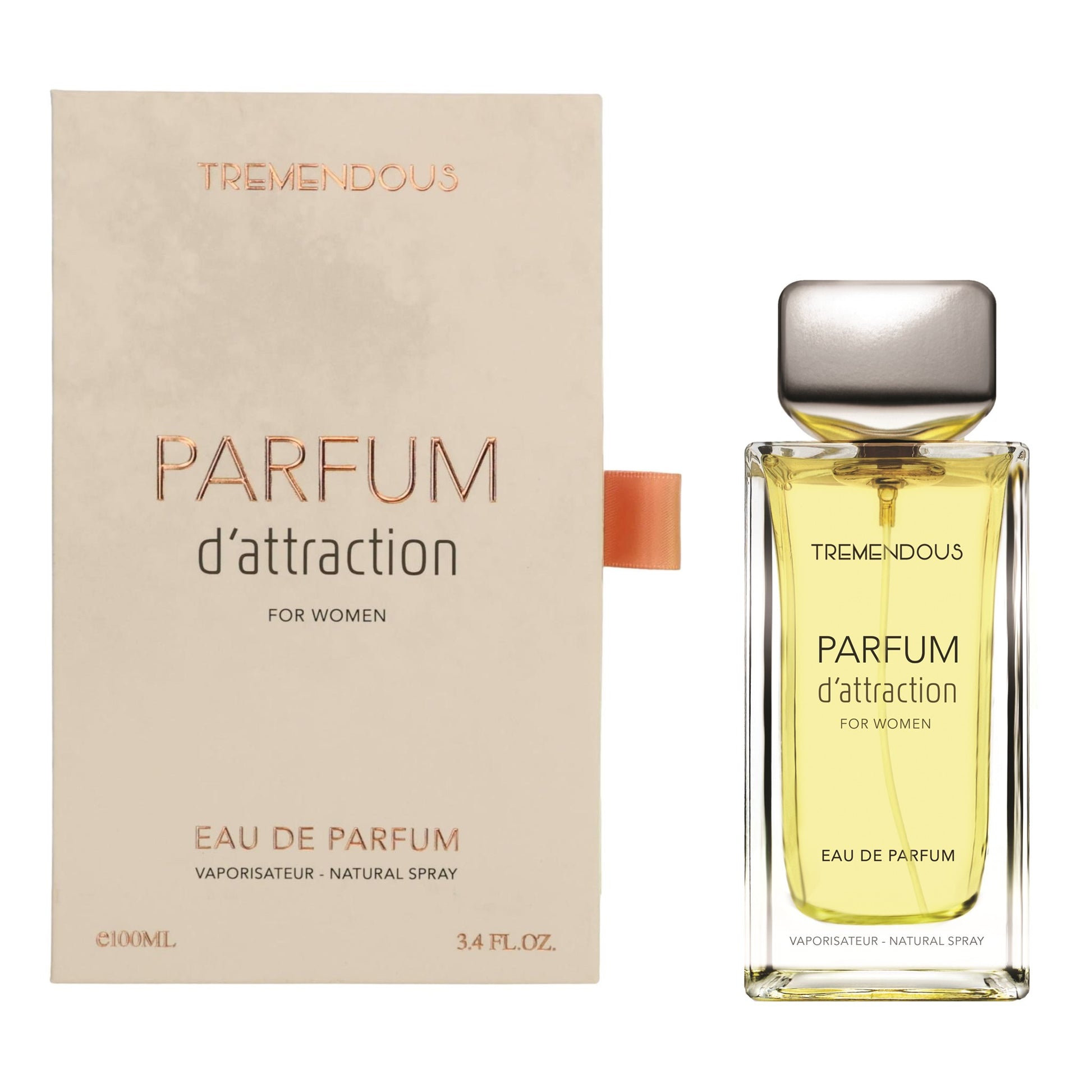 Parfum D'Attraction by Tremendous Parfums, 3.4 oz EDP Spray for Women