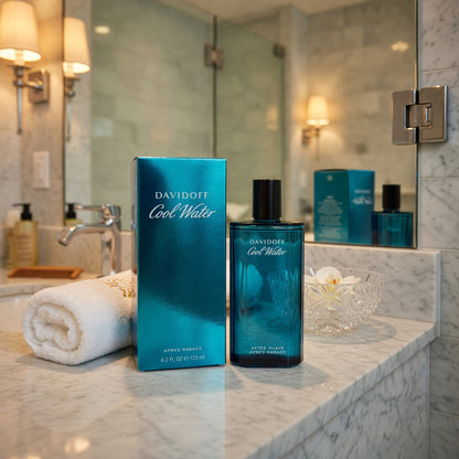 Cool Water by Davidoff, 4.2 oz After Shave Splash for Men
