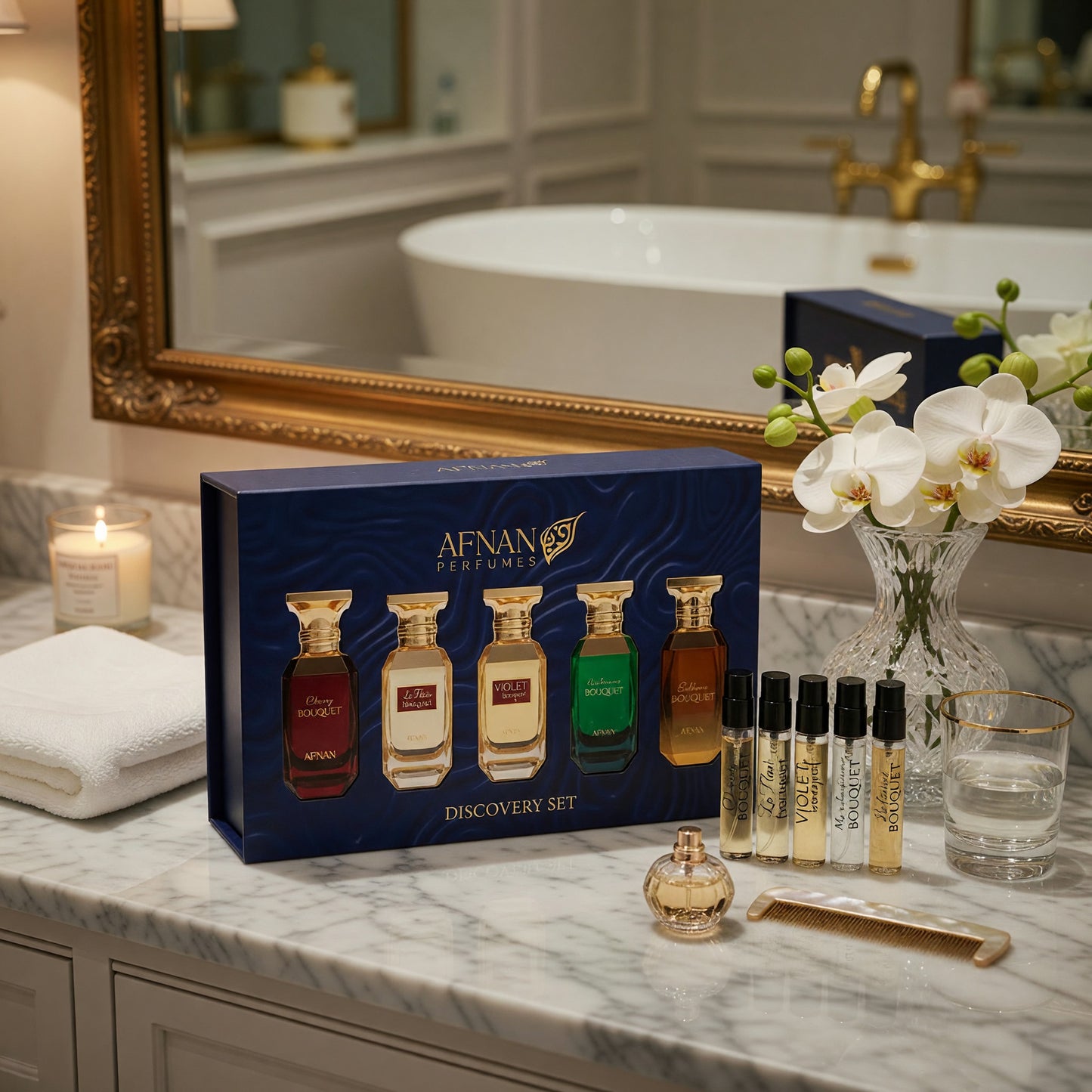 Bouquet Series Discovery Kit by Afnan, 5 Piece Discovery Set for Women