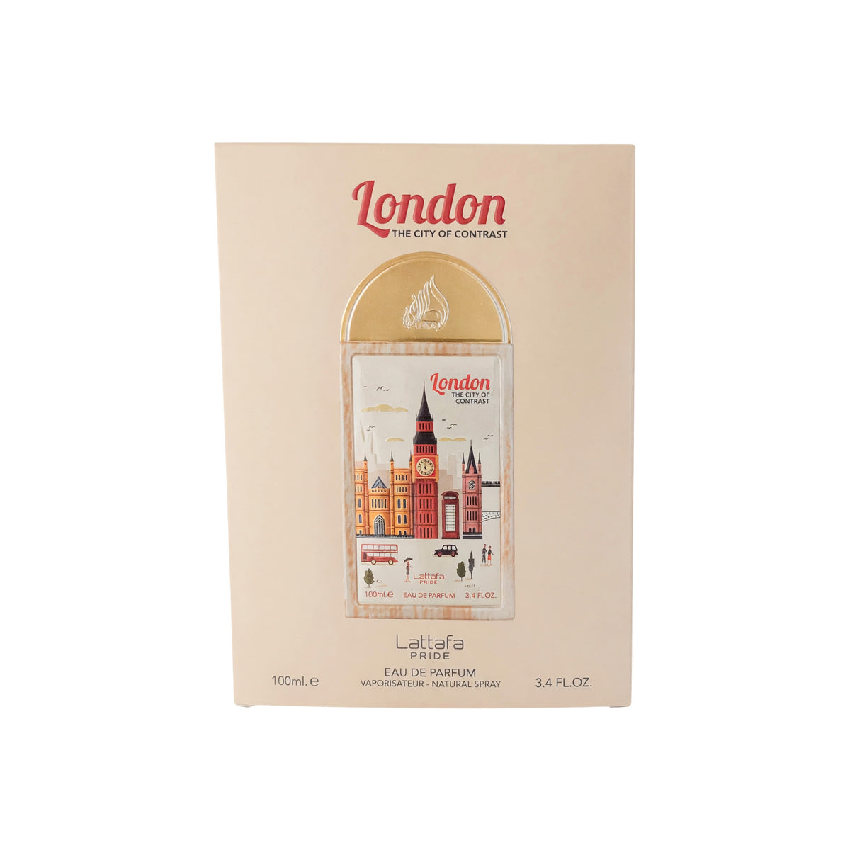London The City Of Contrast by Lattafa, 3.4 oz EDP Spray for Unisex