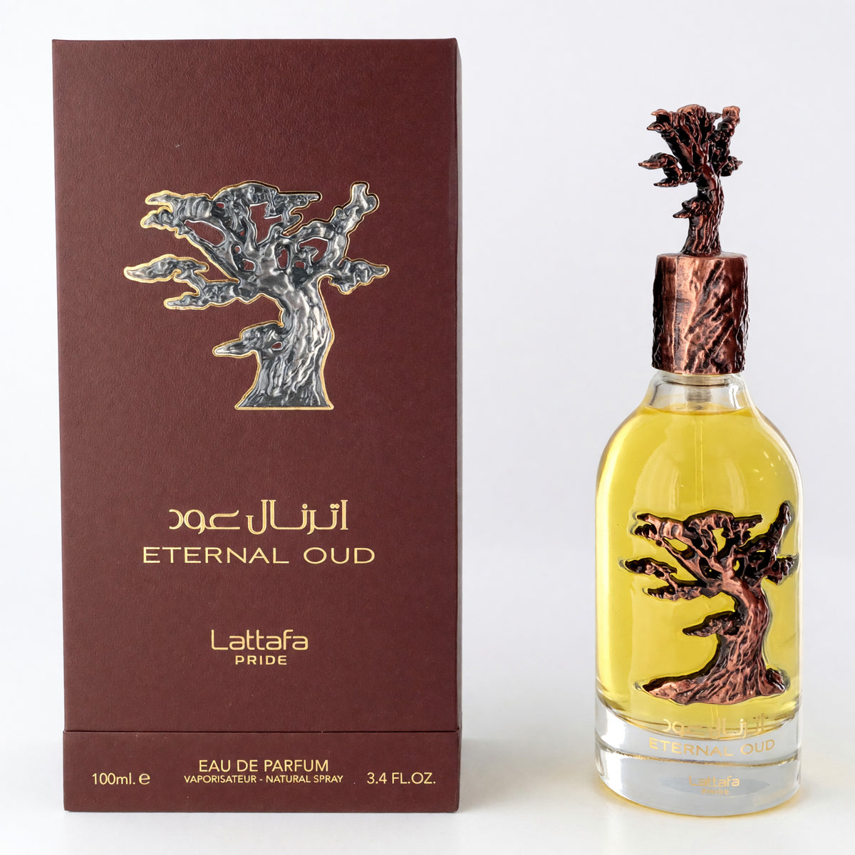 Eternal Oud by Lattafa Pride, 3.4 oz EDP Spray for Unisex