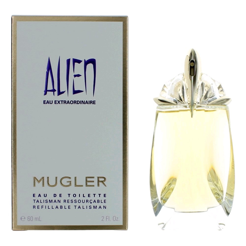 Alien Extraordinaire by Thierry Mugler, 2oz EDT Spray Refillable women