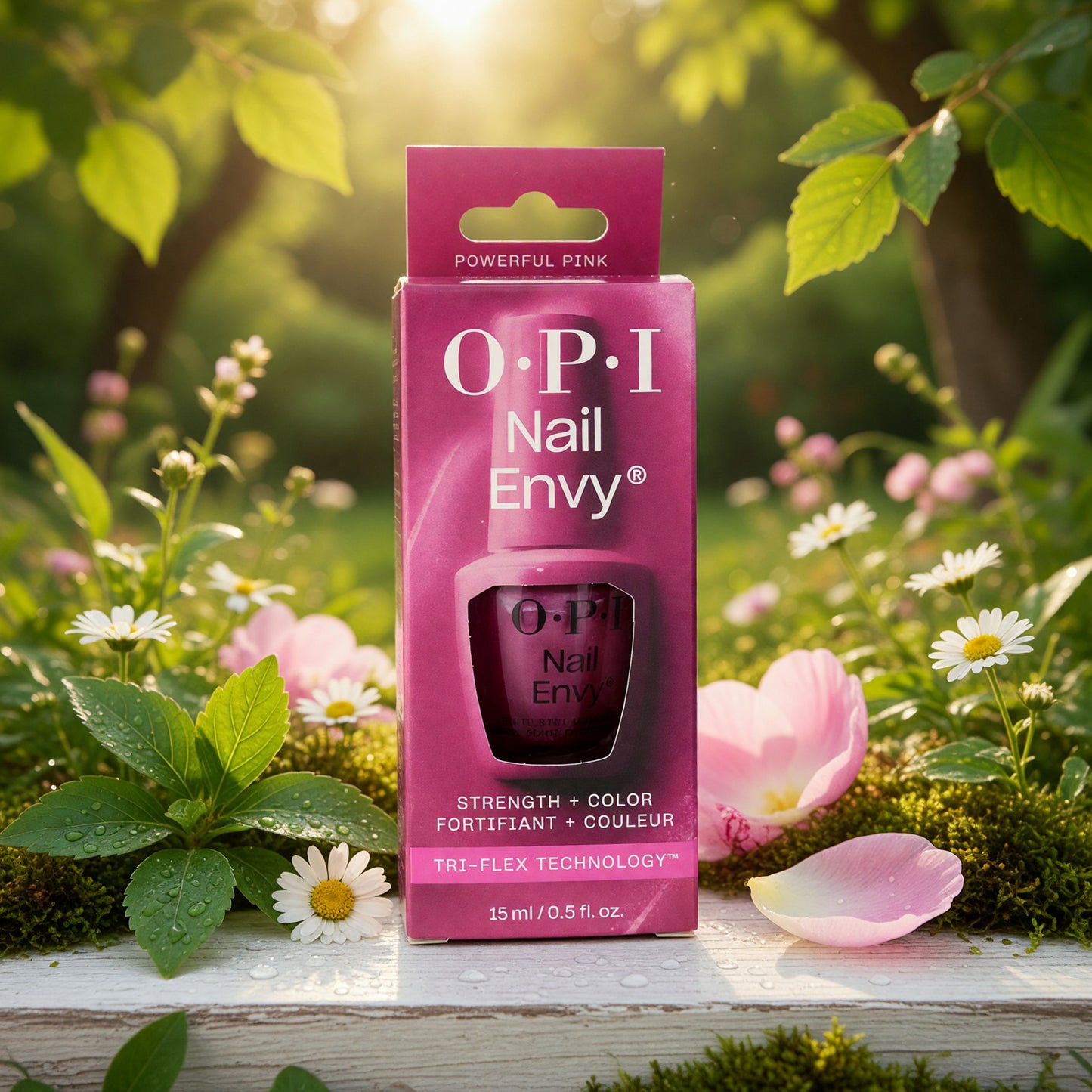OPI Nail Envy by OPI 0.5 oz Nail Strengthener - Powerful Pink  - Powerful Pink