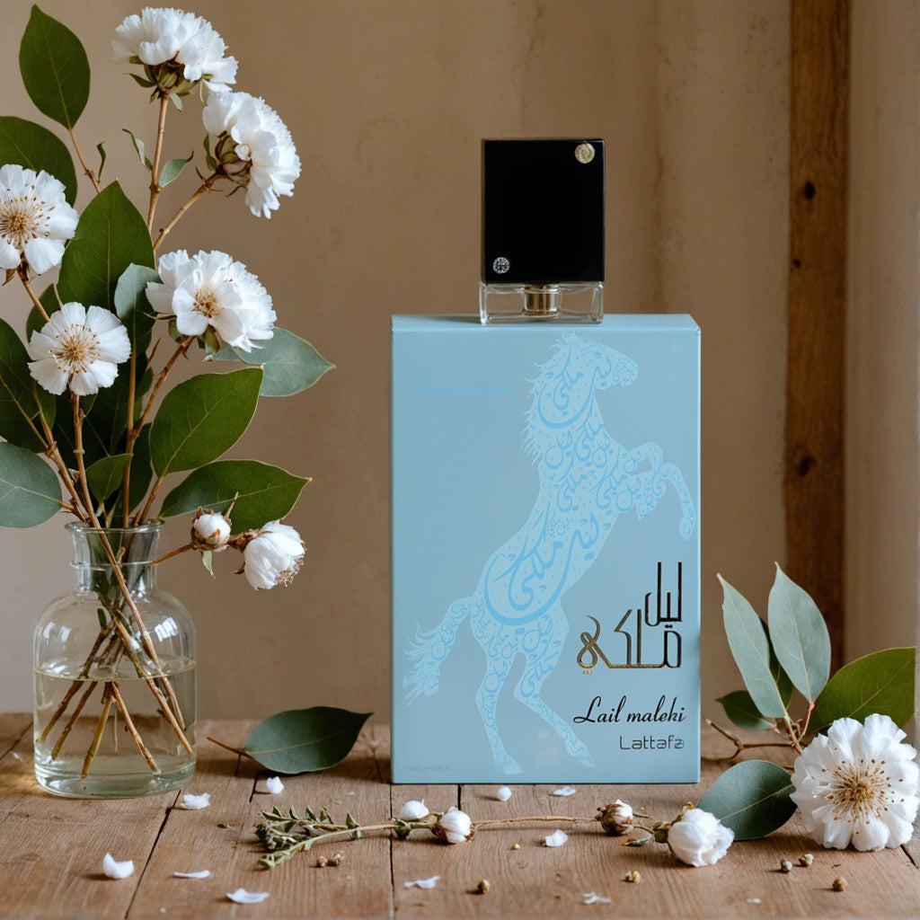 Lail Maleki Moroccan Blue by Lattafa, 3.4 oz EDP Spray for Men