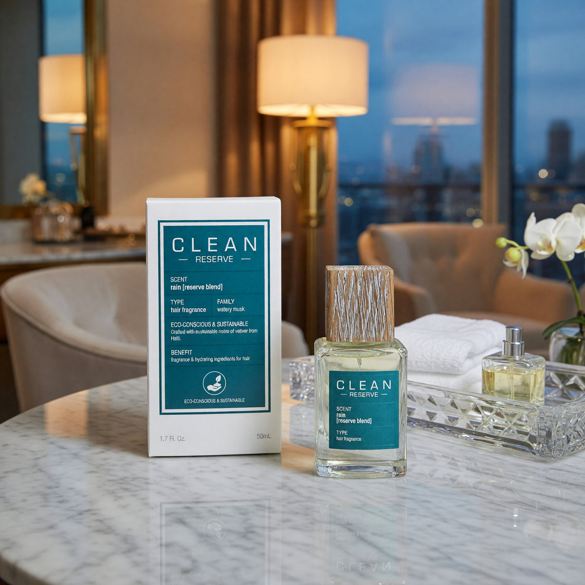 Clean Rain Reserve Blend by D'lish, 1.7 oz Hair Fragrance For Women  