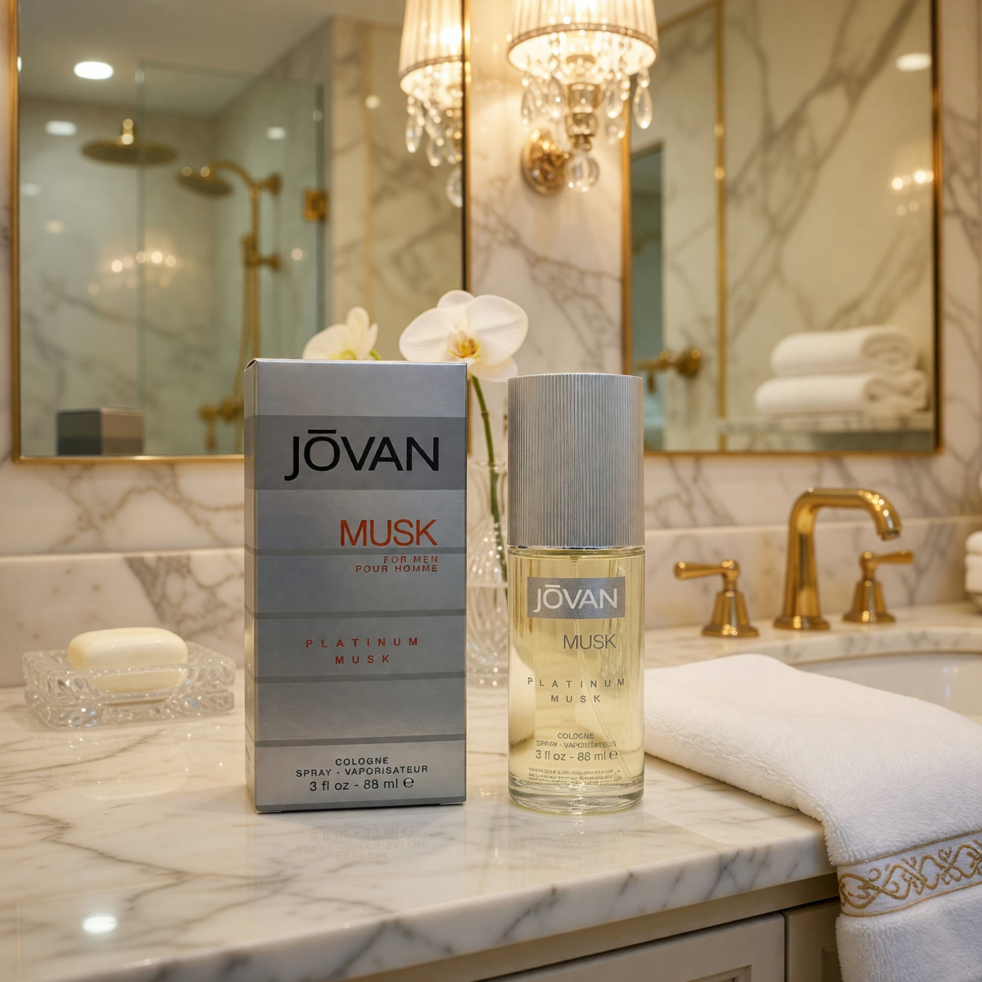 Jovan Platinum Musk by Jovan, 3 oz Eau De Cologne Spray for Men