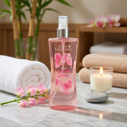 Pink Sweet Pea Fantasy by Body Fantasies, 8oz Fragrance Body Spray women