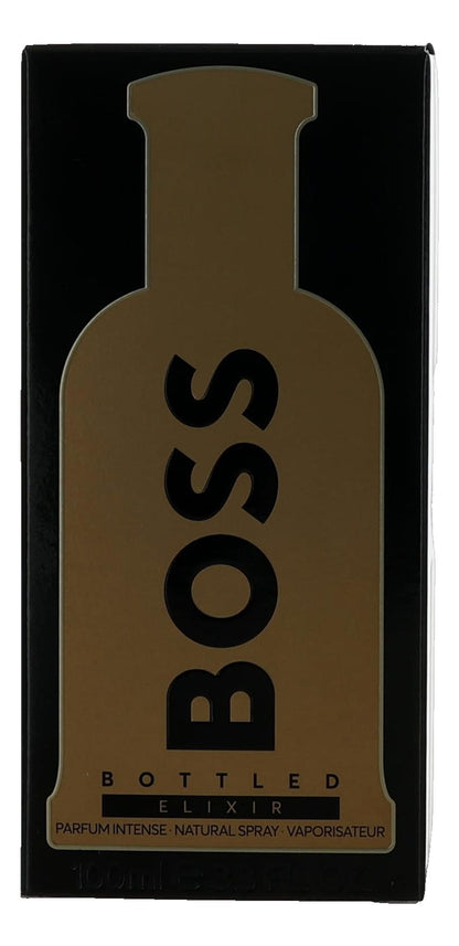 Boss Bottled Elixer by Hugo Boss, 3.4 oz Parfum Intense Spray for Men